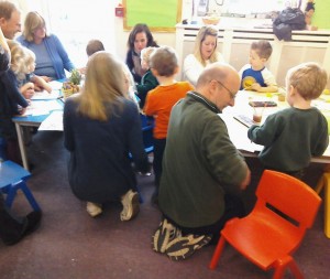 Busy creating Easter baskets...